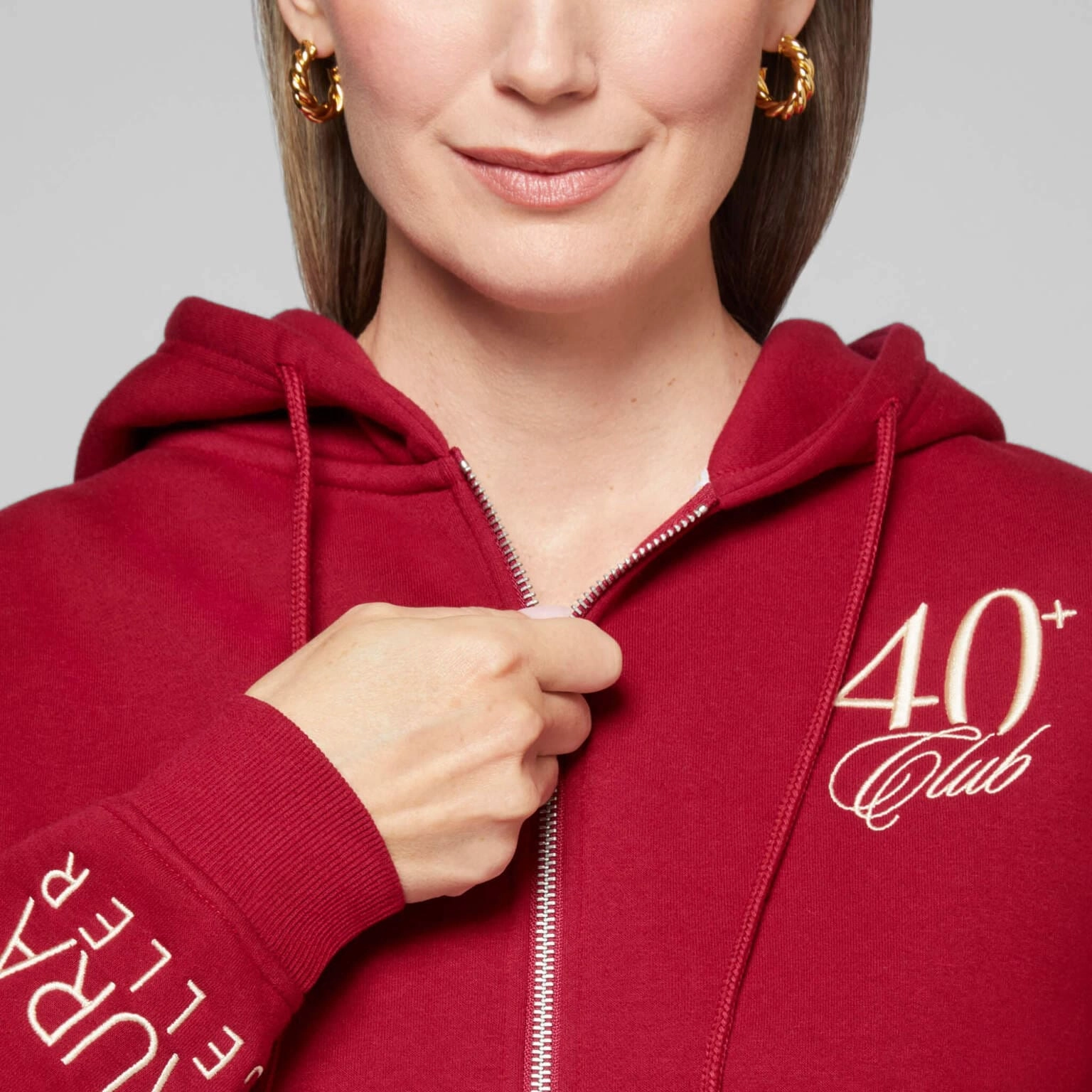 The 40  Club Zip-Up Sweatshirt